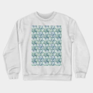 Mandala shibori white Crewneck Sweatshirt